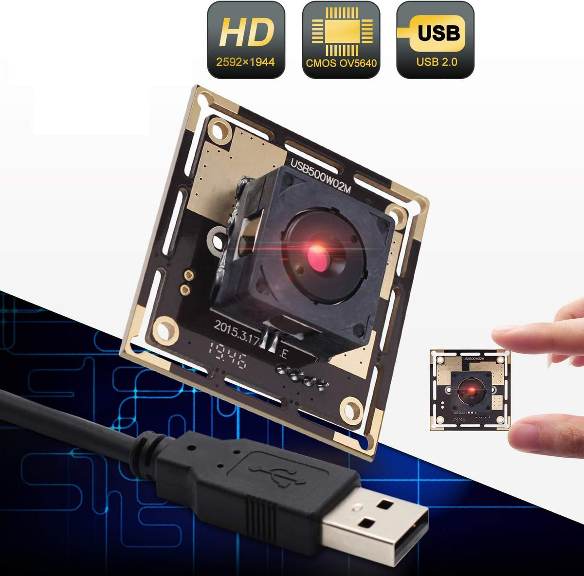 5 Megapixel USB Camera Module with CMOS Sensor K110