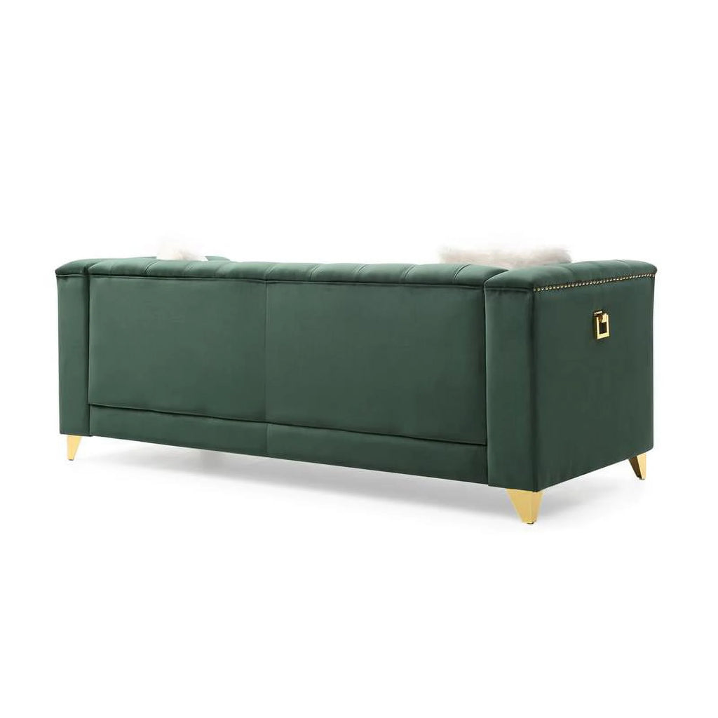 Green Velvet 3Pc Upholstery Living Room Set Z655212