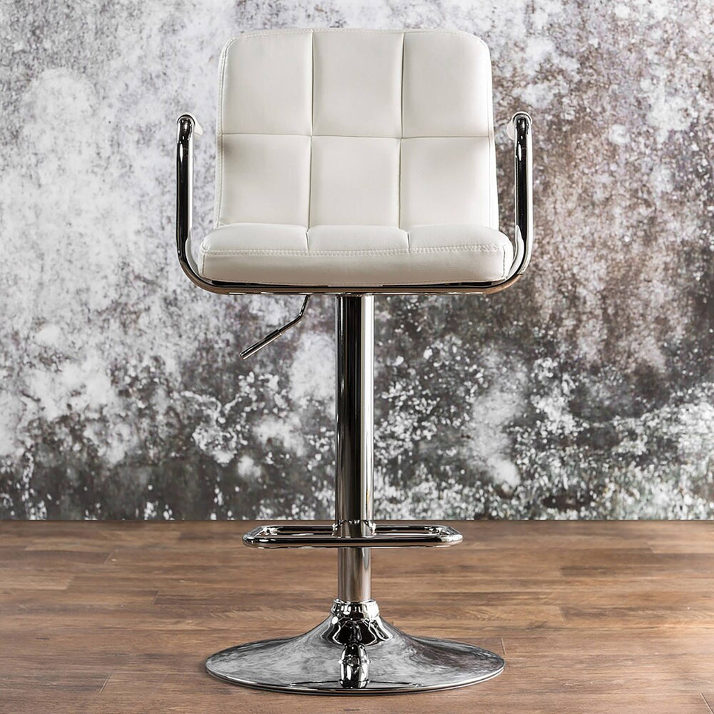 Green Adjustable Swivel Barstool Set of 2 O872981