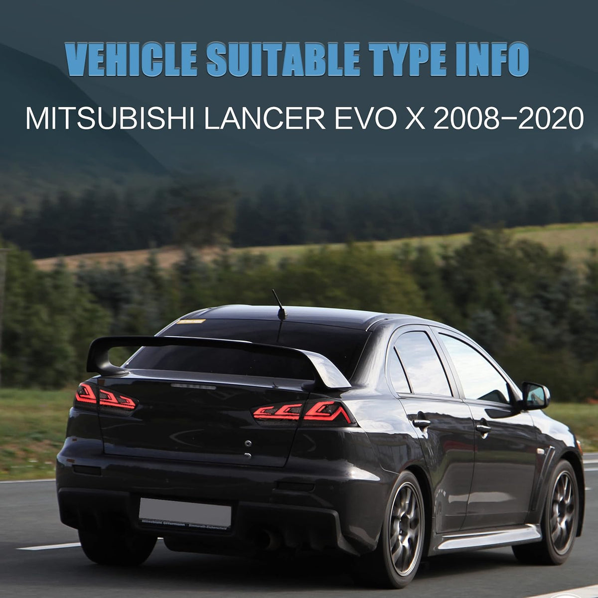 Smoked Taillight for Mitsubishi Lancer EVO X R64356
