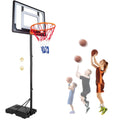 Basketball Hoop with 60''- 84'' Adjustable Height Portable with Stand & Backboard Wheels C71694