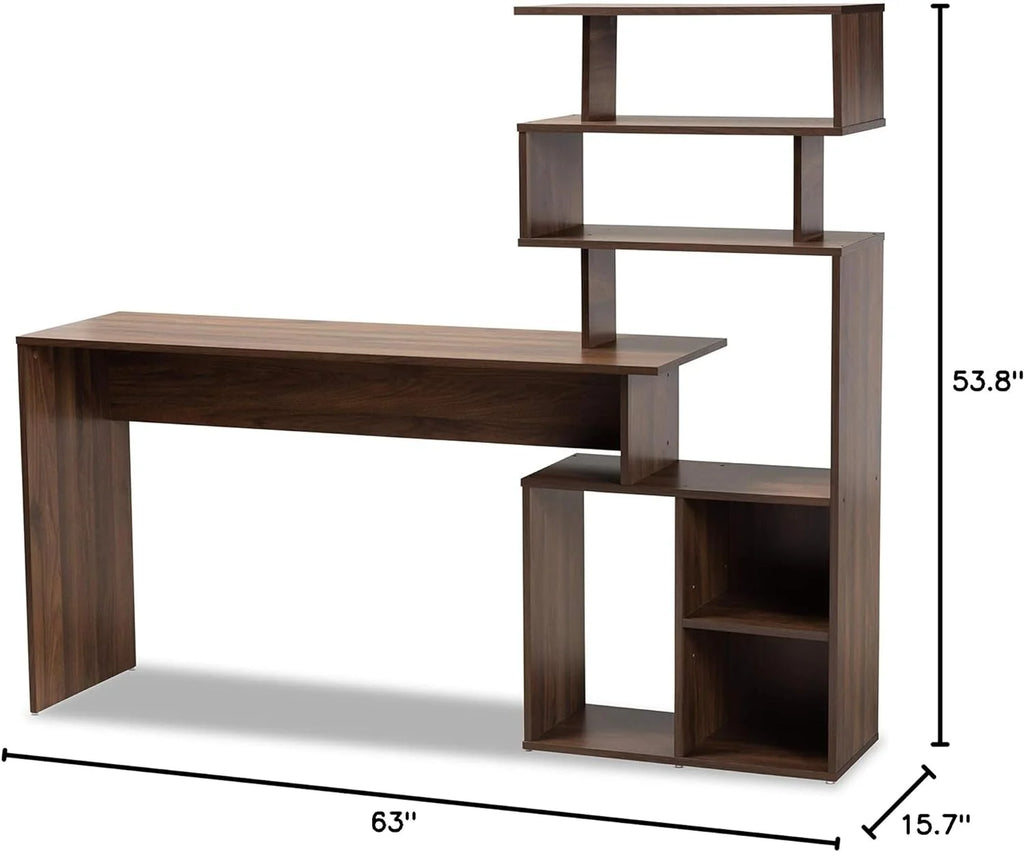 Walnut Brown Desk L609