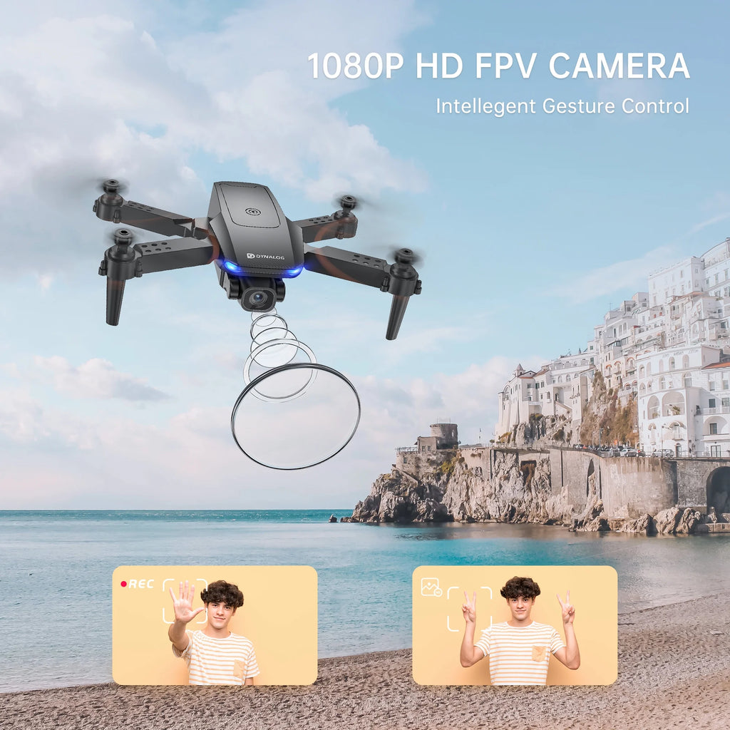 Black Mini Drone RC Quadcopter with 1080P HD Camera T6301