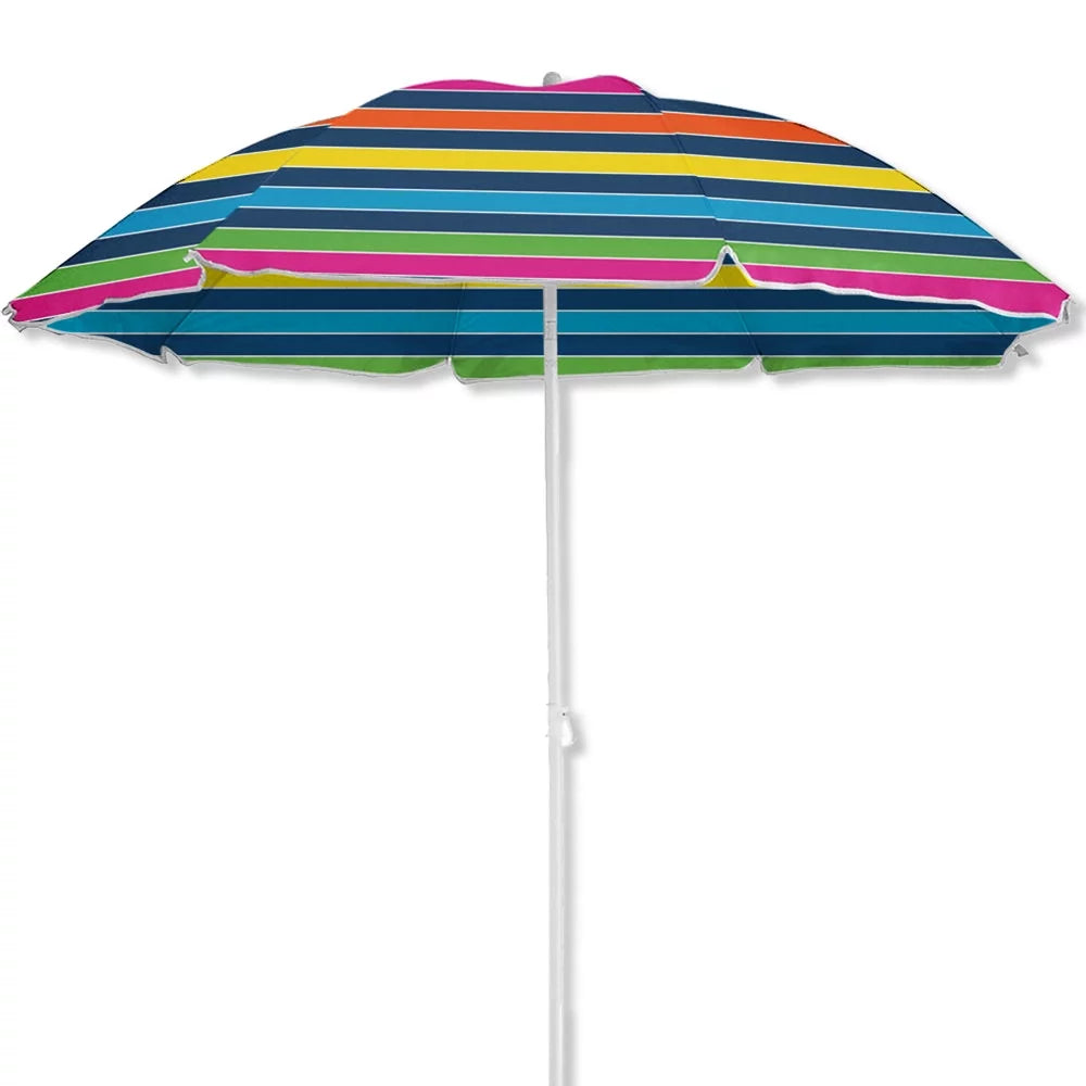 6' Beach Umbrella with UV Protection and Case S55634