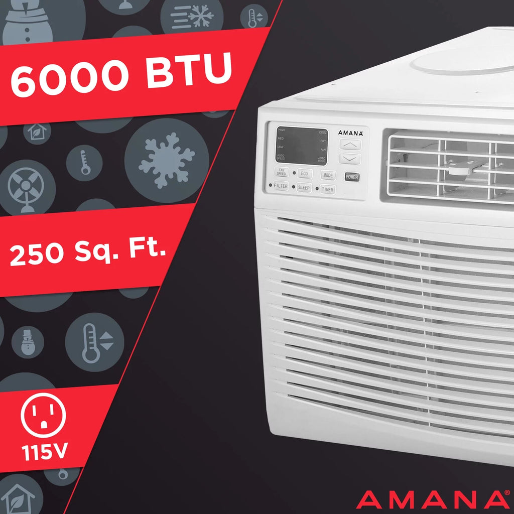 6,000 BTU Window Air Conditioner with Remote Control E1084