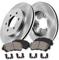 291 mm 6 Lug Brake Disc Rotors + Ceramic Brake Pads + Clips A5611