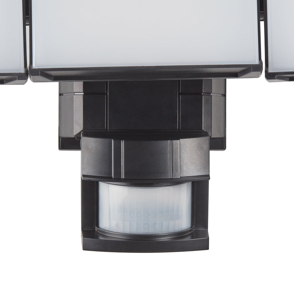 Black 2000 Lumen Solar LED Motion Sensing Security Flood Light G6391