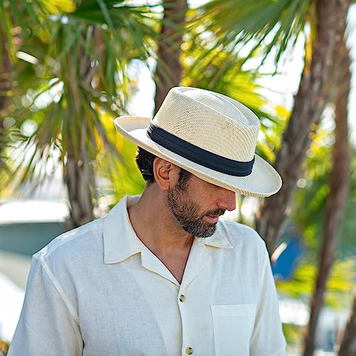 Straw Hat with 3" Brim M505