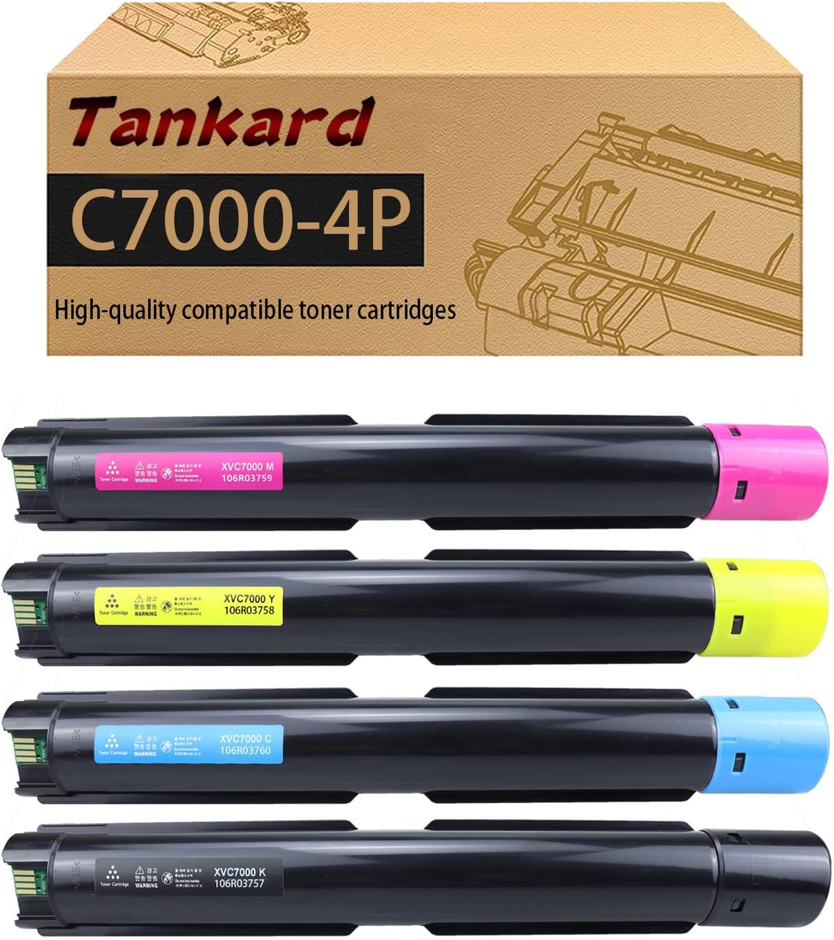 Compatible Toner Cartridge Replacement 4-Pack D453641