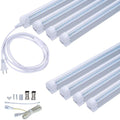 12 Pack 4FT LED Shop Light, 24W T8 Integrated Tube Light, 6000K Daylight White, Plug and Play N8744