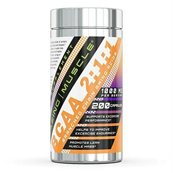 1000 Mg 200 Capsules BCAA H465