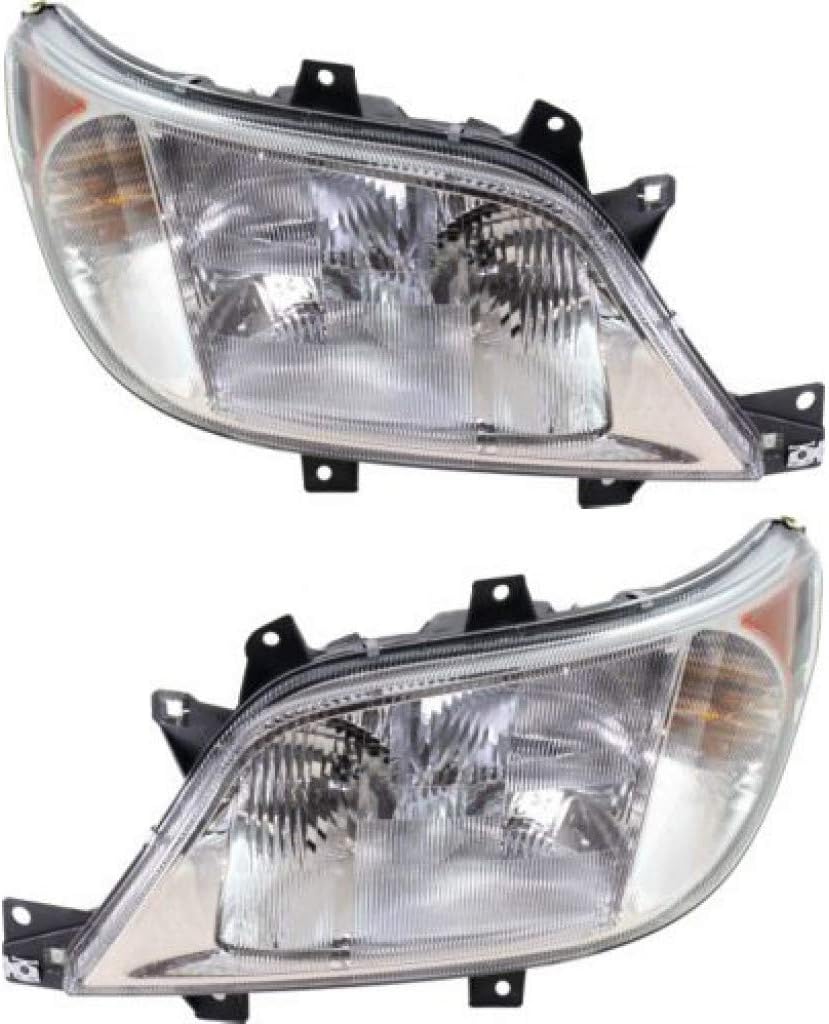 For Dodge Sprinter 2500 Headlight Pair Driver and Passenger Side C3661