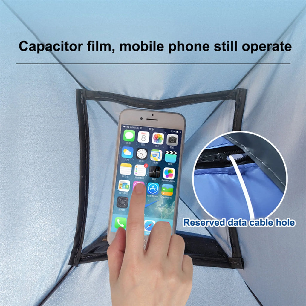 Portable Automatic Beach Sun Shelter with Storage Bag Y485596