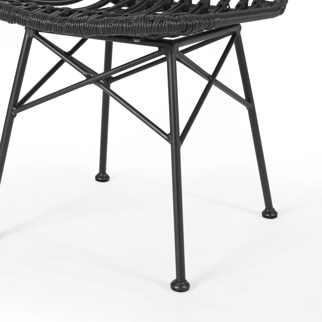 Outdoor Wicker Dining Chairs Set of 2 F3965