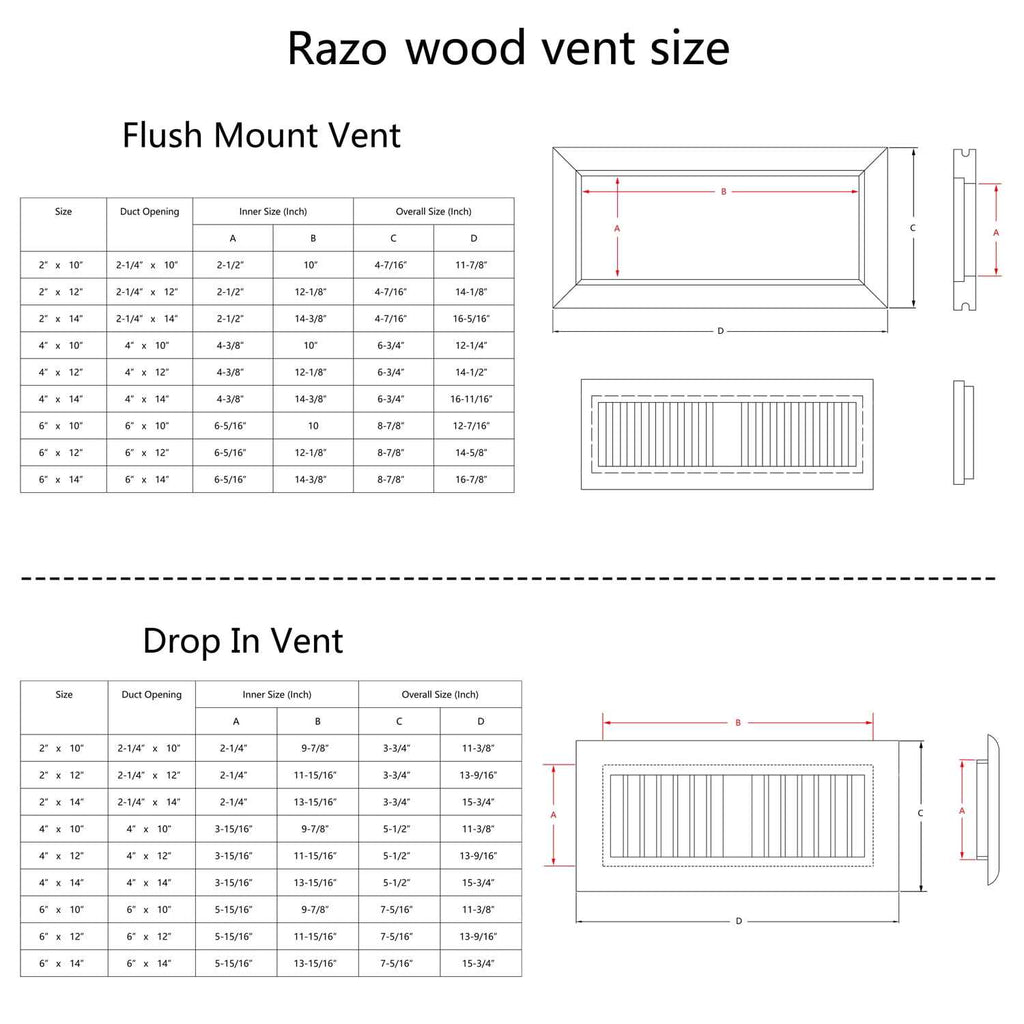 Oak Wood Floor Register Vent Cover X43838