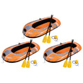 Inflatable Raft Set with Oars and Pump 3 Pack Z242905