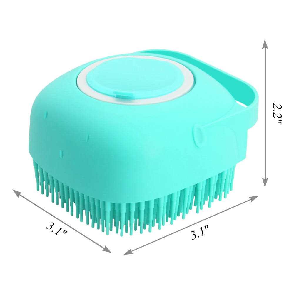 Dog Bath Brush with Shampoo Dispenser T570782
