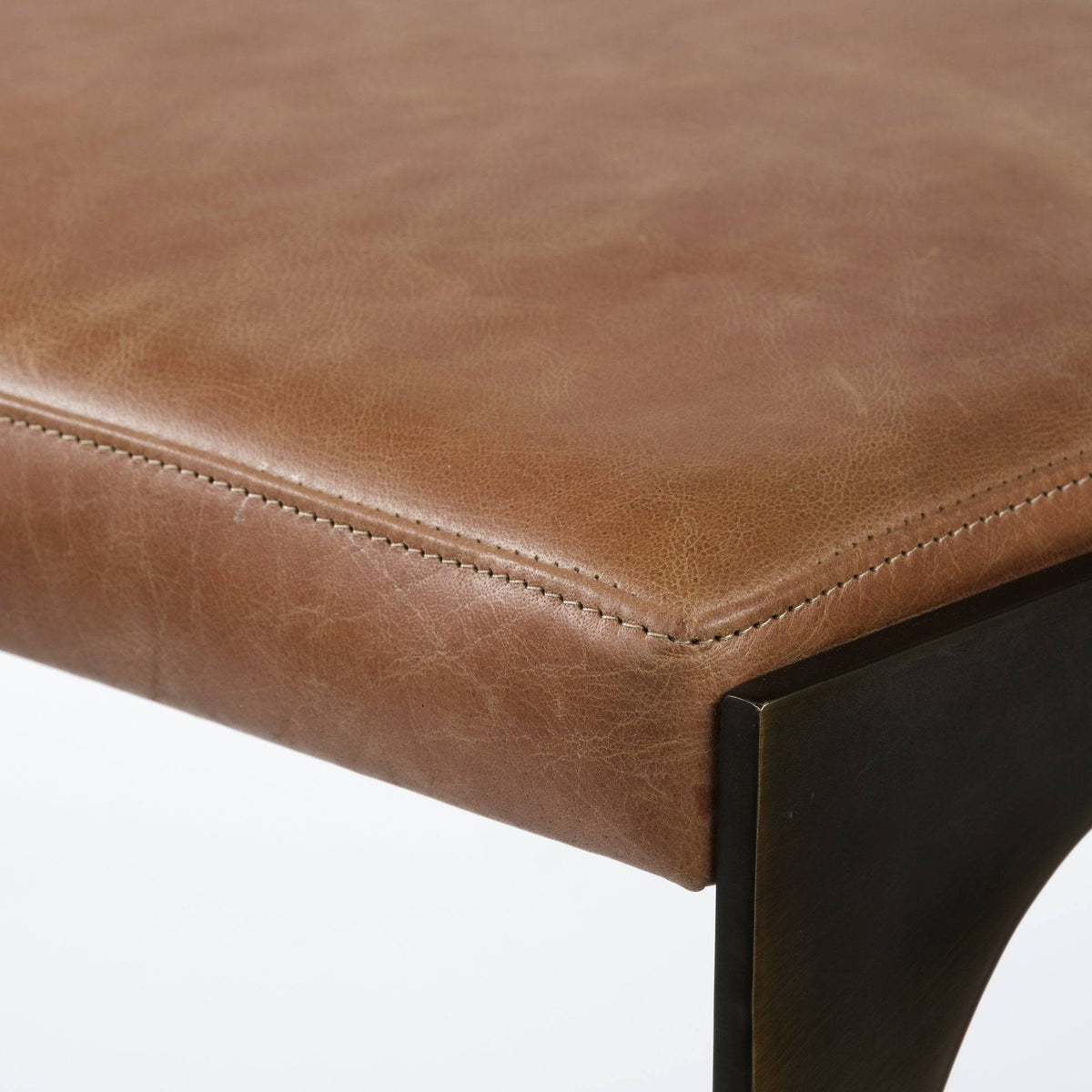 Brown Metal Bar Stool L339530