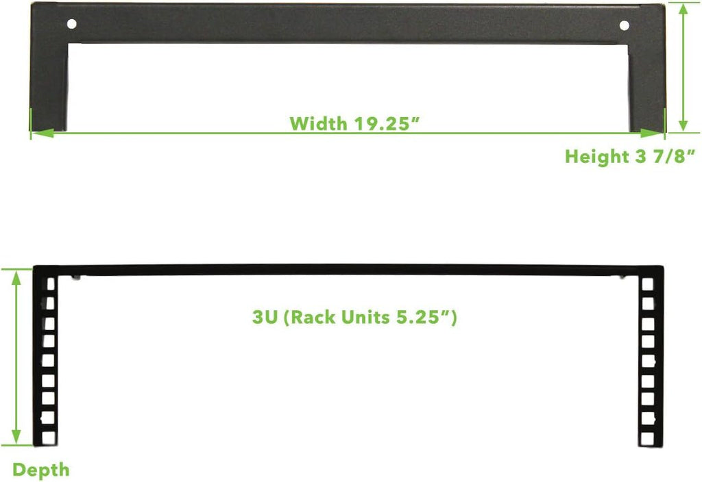 4U 19 Inch Vertical Wall Mount Server Rack Black X42614
