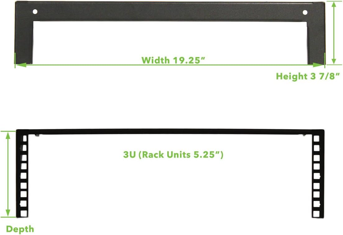 4U 19 Inch Vertical Wall Mount Server Rack Black X42614