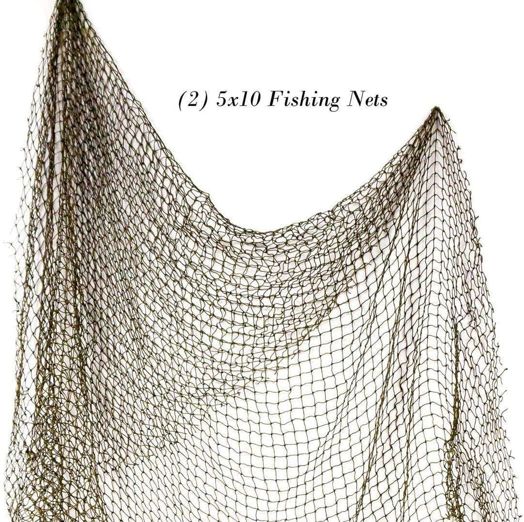5'x10' (2 Pack) Large Fishing Net Décor H37181