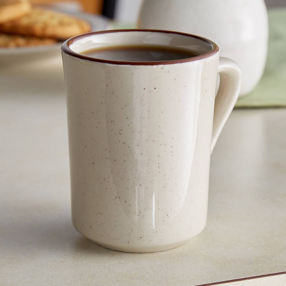 Brown Speckled Stoneware Mug, 8-Ounce, Box of 36 B830