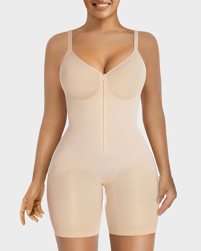 Women's Tummy Control Zip Bodysuit O90433