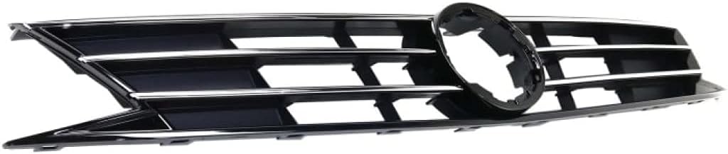 Textured Black Plastic Grille Assembly with Chrome Molding K3959