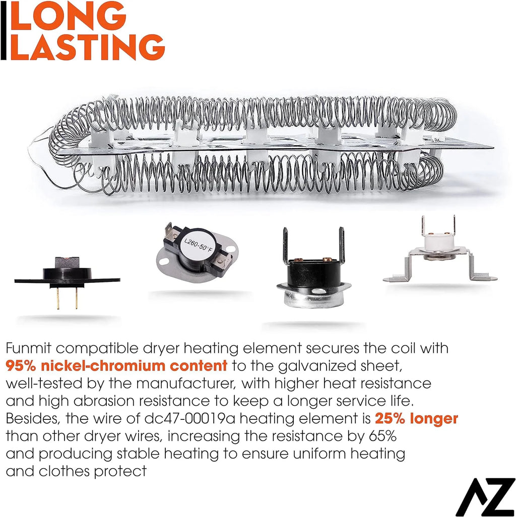 Dryer Heating Element & Fuses A886