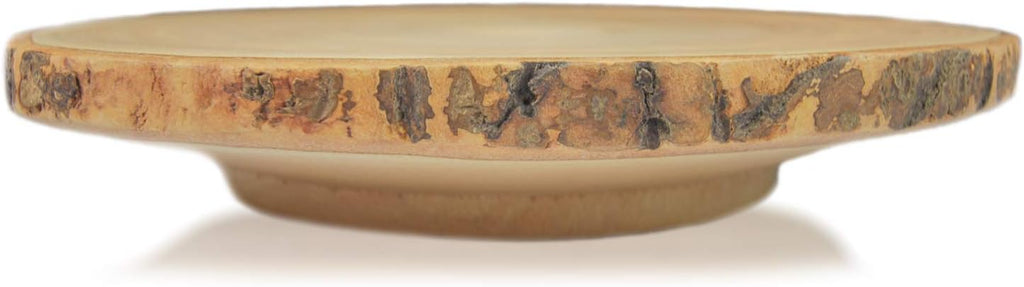 Circular Wood Cake and Pie Stand with Bark C548833