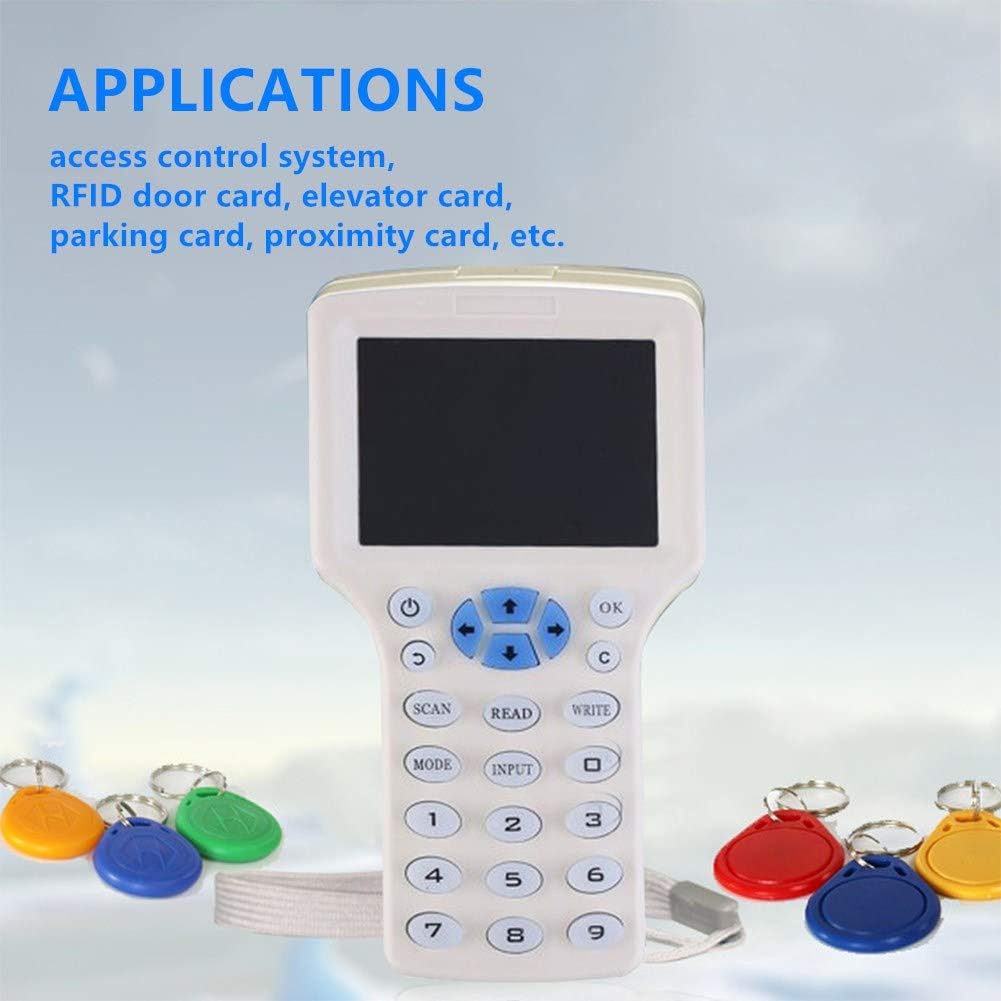 NFC RFID Card Reader Writer Duplicator with 10 ID Cards, 10 Keyfobs and 10 IC Keys K641702
