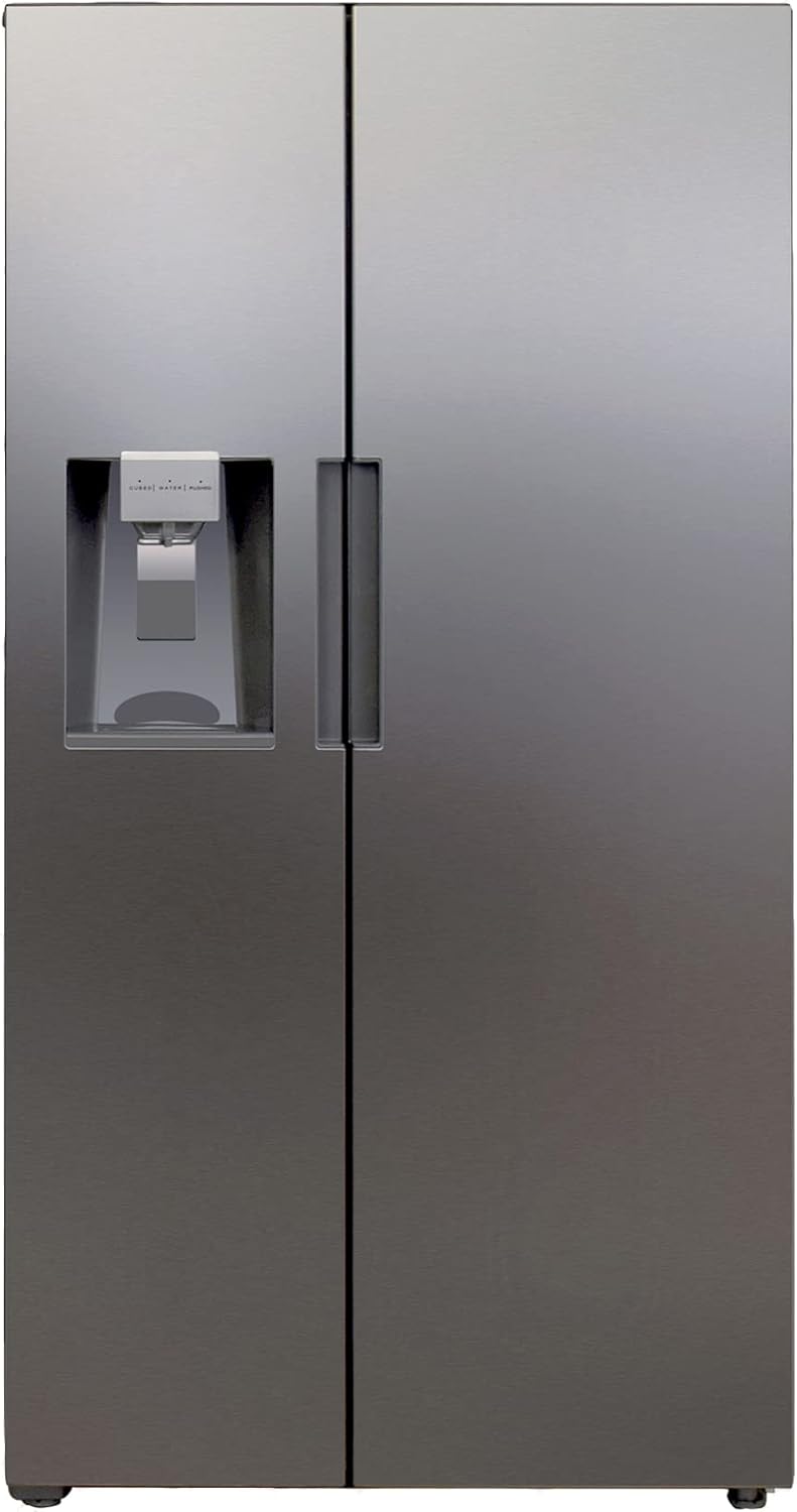 26.3 Cu. Ft Stainless Steel French Door Refrigerator with Auto Ice Maker and Water Dispenser T957