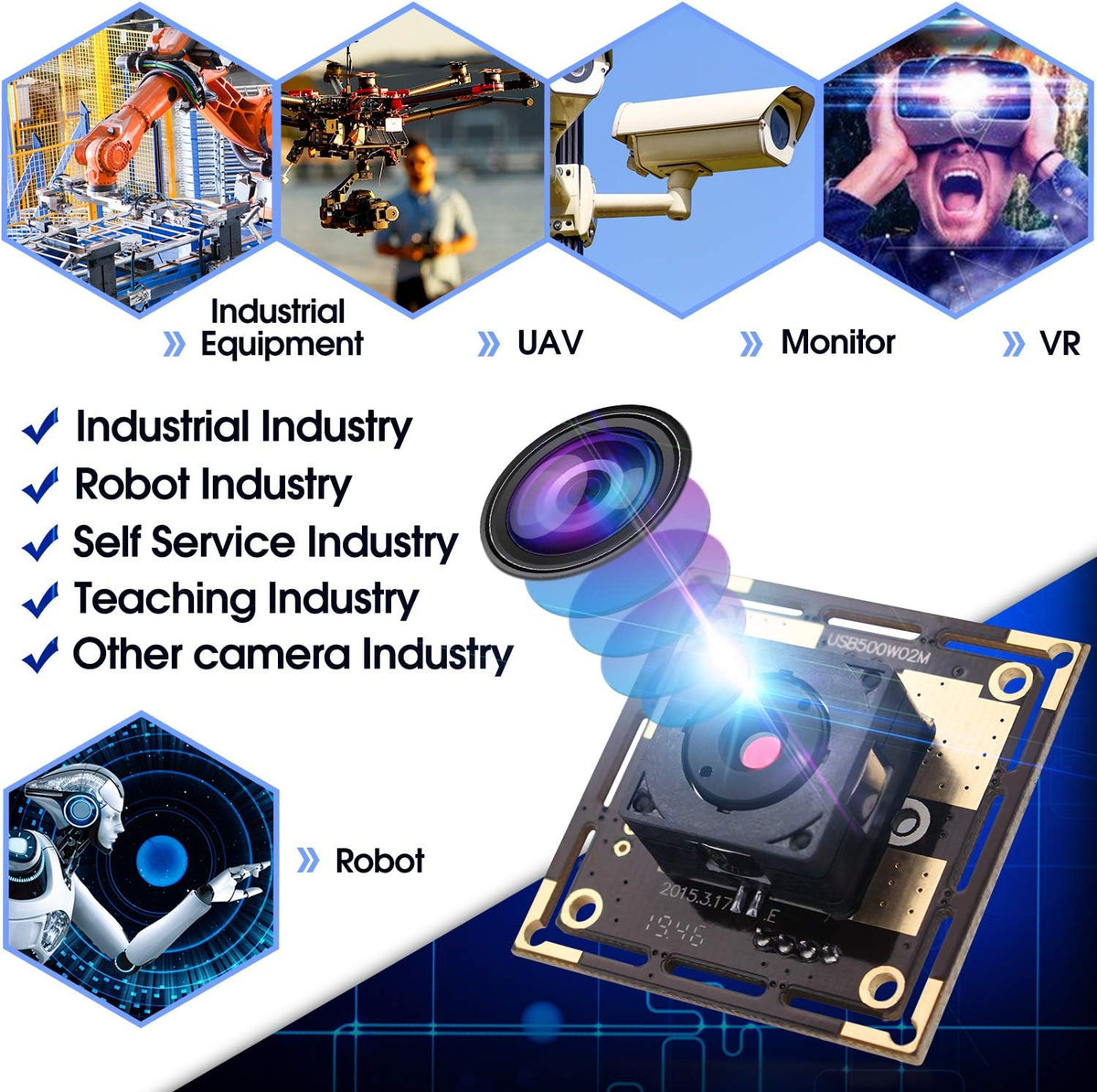 5 Megapixel USB Camera Module with CMOS Sensor K110