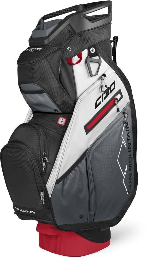 Black Charcoal White Red Cart Bag I71150