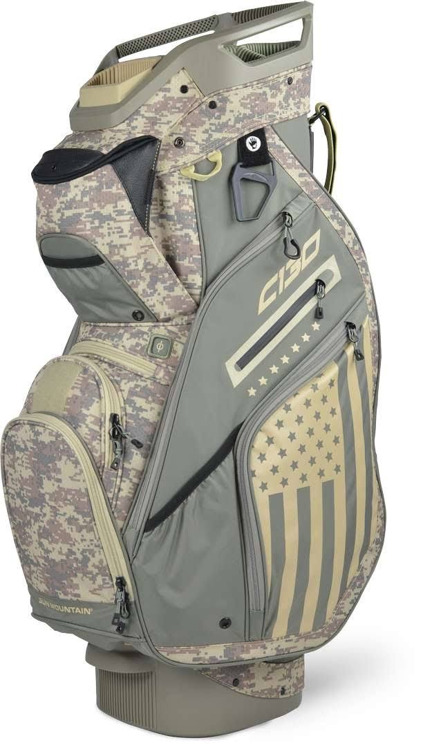 Black Charcoal White Red Cart Bag I71150
