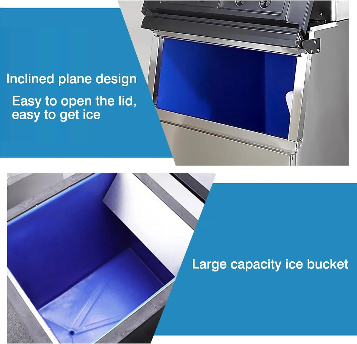 Commercial Cube Ice Machine 550 LBS/Day Auto Cleaning Air Cooling Z856795