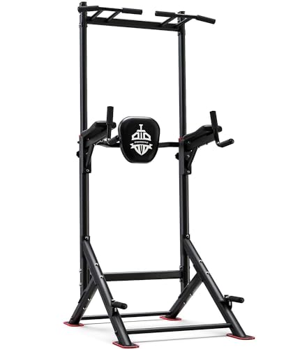 Pull Up Bar Dip Station Power Tower Home Gym Strength Training Equipment N84321