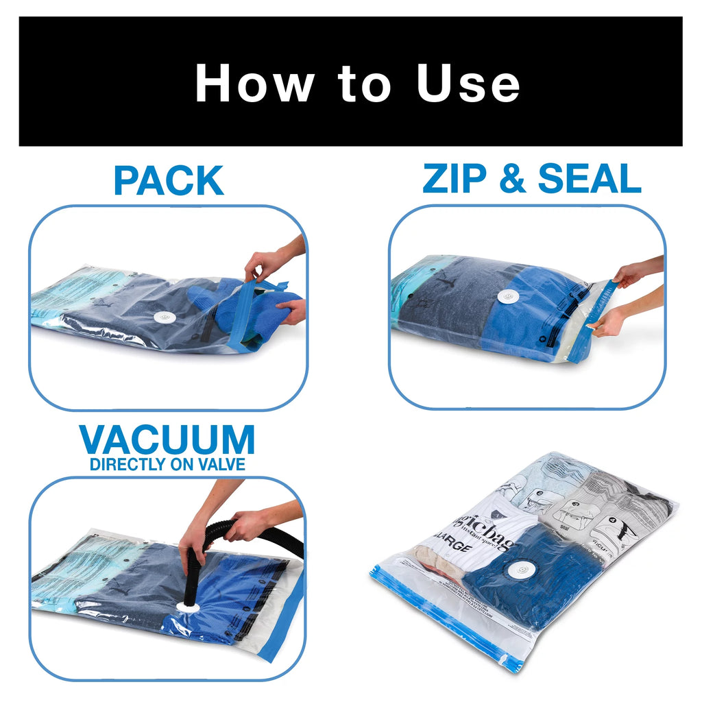 Vacuum Seal Storage Bags Set of 6 V629105