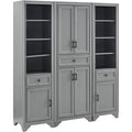 3Pc Pantry Set Distressed Gray B876