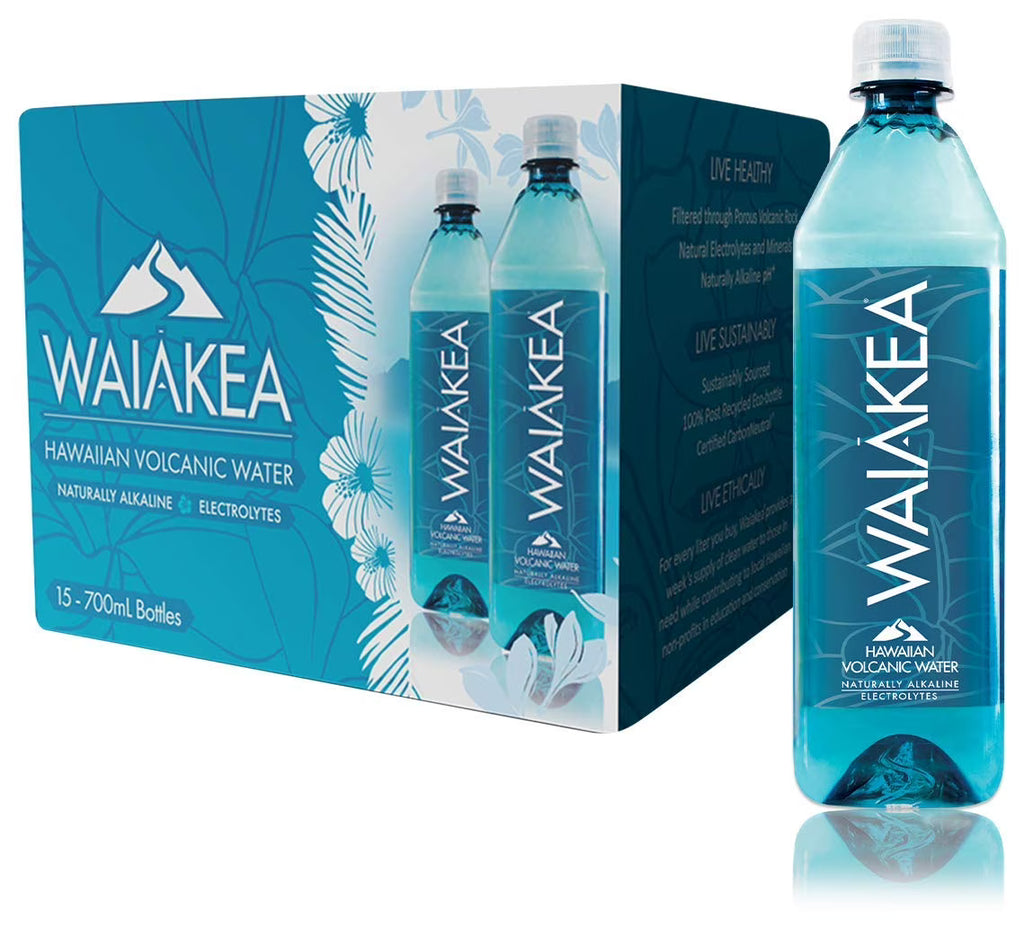 Naturally Alkaline Hawaiian Volcanic Water, 700mL (Pack of 15) L708