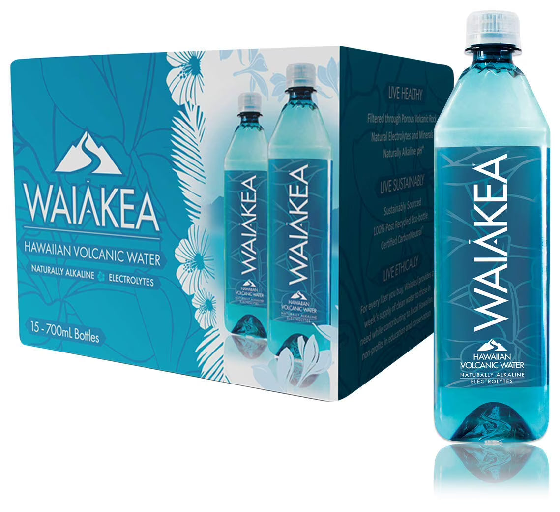Naturally Alkaline Hawaiian Volcanic Water, 700mL (Pack of 15) L708