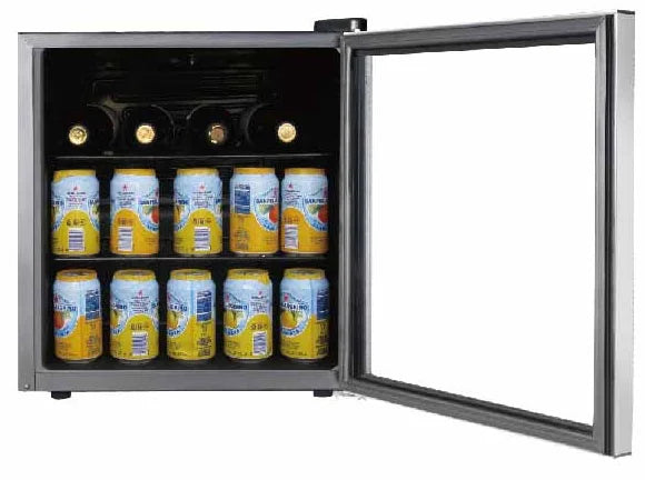 Black Adjustable Beverage Center Refrigerator Y33564