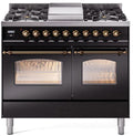 Black Dual Fuel Natural Gas Range M841