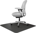 Black Office Desk Chair Mat with Lip for Carpet Q78692