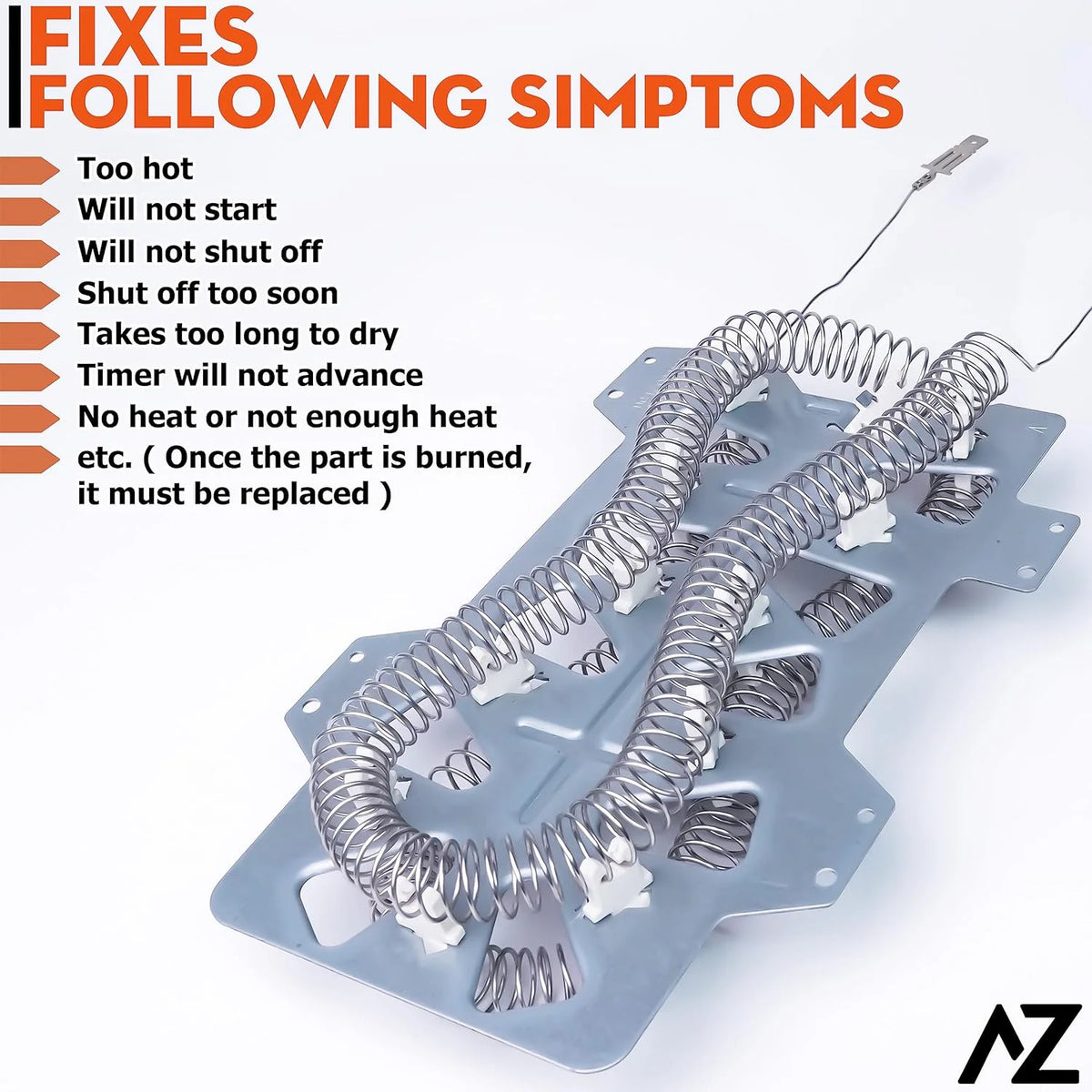 Dryer Heating Element & Fuses A886