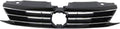 Textured Black Plastic Grille Assembly with Chrome Molding K3959