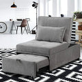 Convertible Chair Bed 4-in-1 Folding Ottoman Sofa Bed with Adjustable Backrest K67626
