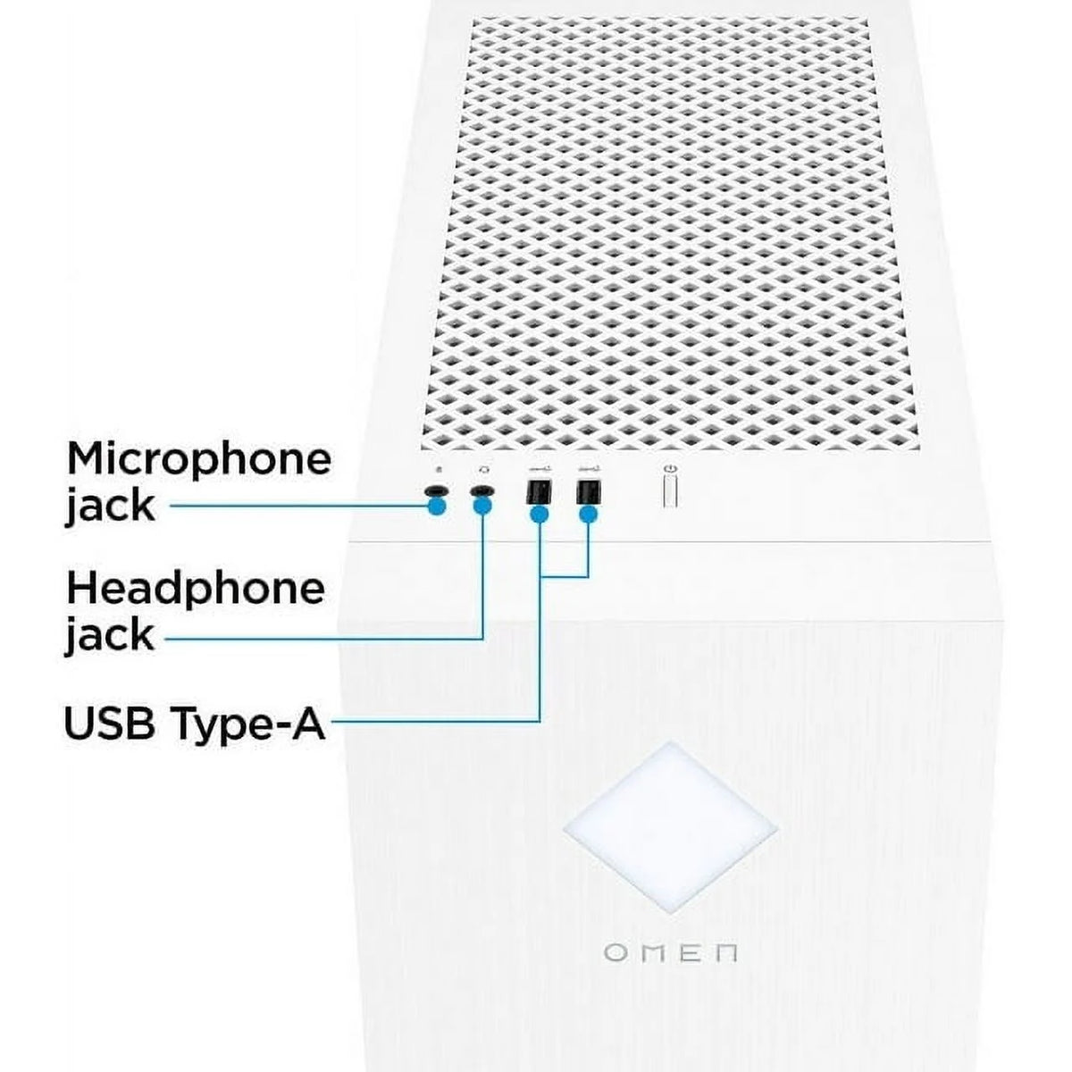 White 25L Gaming Desktop Intel Core i5-13400F 16GB DDR5 Memory NVIDIA GeForce RTX 3060 1TB SSD A5274