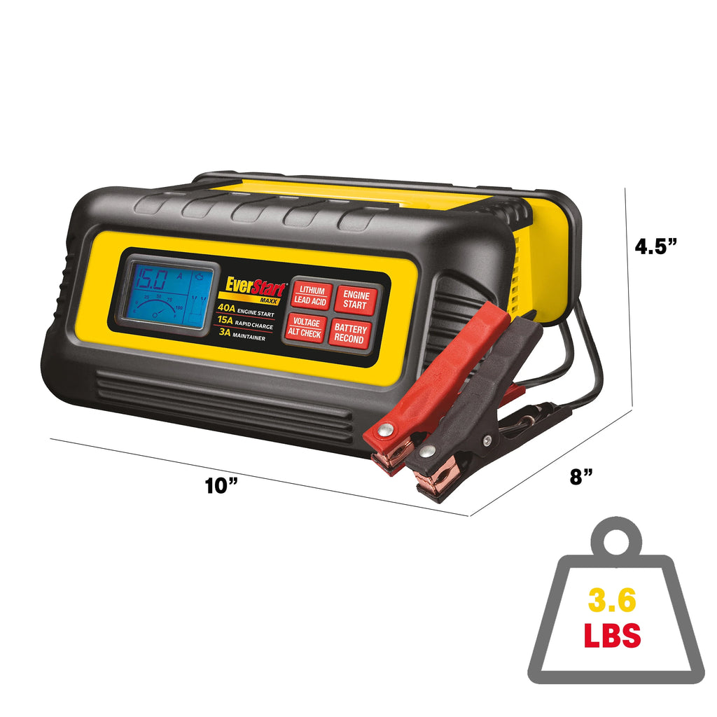 15 Amp Battery Charger and Maintainer with 40 Amp Engine Start K3980