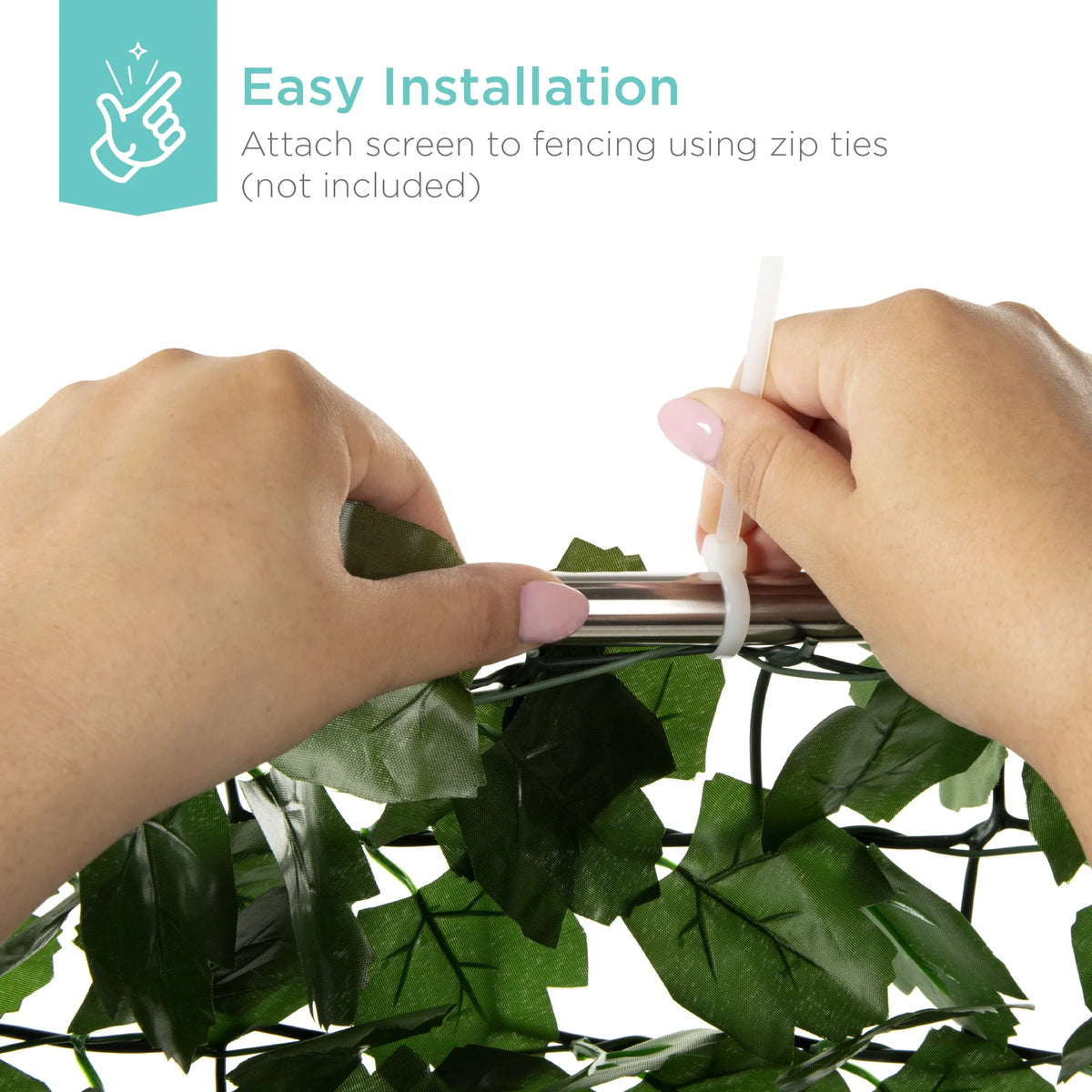 94x59in Artificial Faux Ivy Hedge Privacy Fence Screen U526